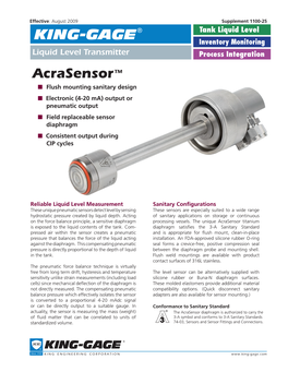 KING-GAGE® Acrasensor™