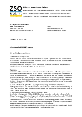 Jahresbericht 2019 ZSO Muri-Boswil