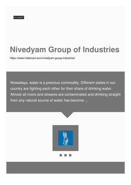 Nivedyam Group of Industries