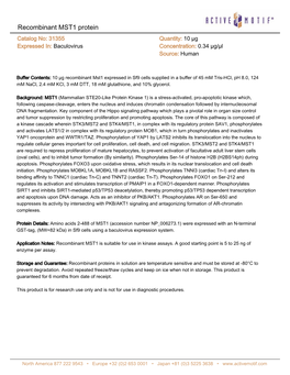 Active Motif Data Sheet