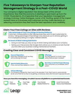 Reputation Management Strategy in a Post-COVID World Your Company’S Digital Reputation Has Always Been of the Utmost Importance