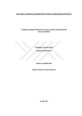 Istanbul Teknik Üniversitesi Sosyal Bilimler Enstitüsü