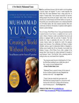 What If You Could Harness the Power of the Free Market to Solve the Problems of Poverty, Hunger, and Inequality? to Some, It Sounds Impossible