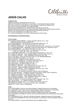 Cv Jesús Calvo 2019