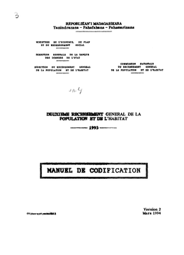 I Manuel 13 Codification