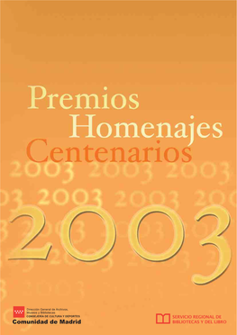 BVC,002262 Premios, Homenajes, Centenarios 2003