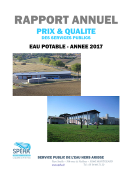 Rapport Annuel Prix & Qualite Des Services Publics