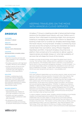 Keeping Travelers on the Move with Amadeus Cloud Services