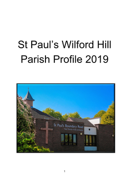 St Paul's Wilford Hill Parish Profile 2019
