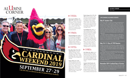 Cardinal Weekend 2019 Operations, Management, and Global Visit Engage.Catholic.Edu
