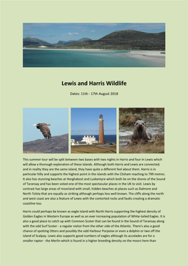 Lewis and Harris Wildlife