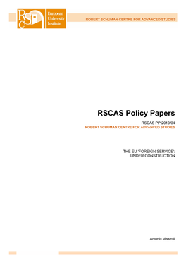 RSCAS Policy Papers