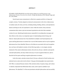 Dissertation Submitted to the Graduate Faculty of North Carolina State University in Partial Fulfillment of the Requirements for the Degree of Doctor of Philosophy