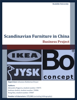 Scandinavian Furniture in China Business Project