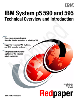 IBM System P5 590 and 595 Technical Overview and Introduction September 2006