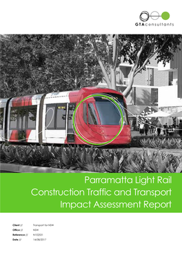 Parramatta Light Rail Construction Traffic and Transport Impact Assessment Report Final Report
