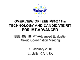 IEEE 802.16M Technical Overview