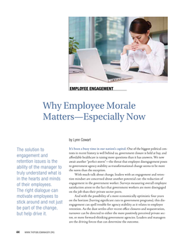 Why Employee Morale Matters—Especially Now