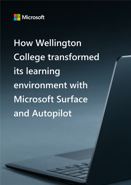 Wellington College Microsoft Surface