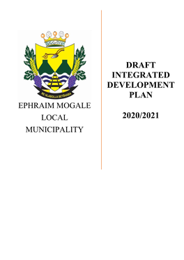 Draft Integrated Development Plan 2020/2021
