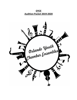 OYCE Audition Packet 2019-2020