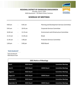 June 17, 2021 Agenda Package