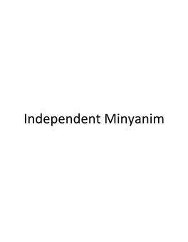 Independent Minyanim 10And10-Minyan : 10 and 10: a New Minyan Page 1 of 2