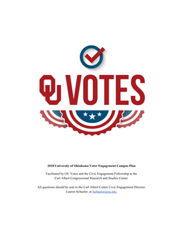 2018 University of Oklahoma Voter Engagement Campus Plan