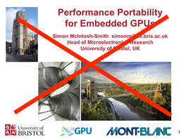 Performance Portability for Embedded Gpus