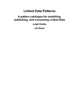 Linked Data Patterns (PDF)