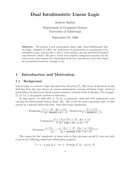 Dual Intuitionistic Linear Logic