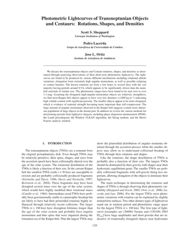 Photometric Lightcurves of Transneptunian Objects and Centaurs: Rotations, Shapes, and Densities