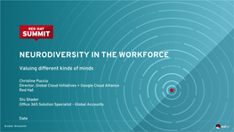 Neurodiversity in the Workforce