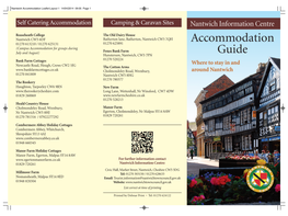Nantwich Accommodation Leaflet:Layout 1 14/04/2014 09:05 Page 1