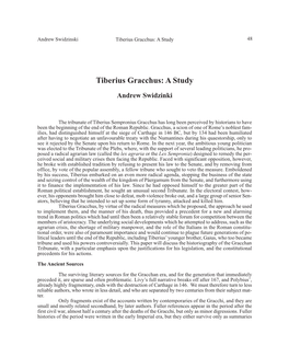 Tiberius Gracchus: a Study 48
