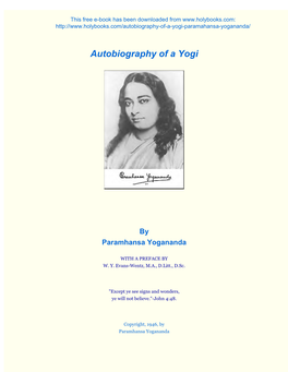 Autobiography of a Yogi