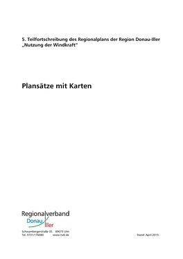 Plansätze Mit Karten