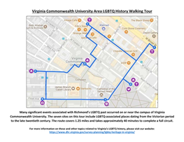 Virginia Commonwealth University Area LGBTQ History Walking Tour