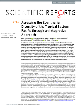 Assessing the Zoantharian Diversity of the Tropical Eastern Pacific