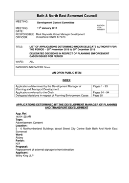 Bath & North East Somerset Council