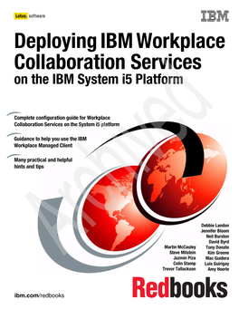 Deploying IBM Workplace Collaboration Services on the IBM System I5 Platform August 2006