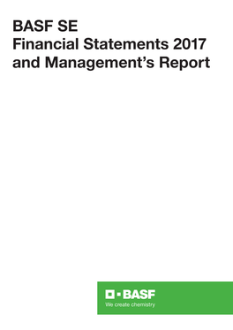 BASF SE Financial Statements 2017 and Management's Report