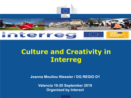 Culture and Creativity in Interreg