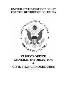 Clerk's Office General Information & Civil Filing