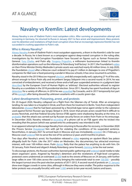 Navalny Vs Kremlin: Latest Developments