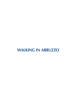 Walking in Abruzzo Walking in Abruzzo