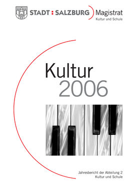 Kulturbericht 2006 Pdf, 1 MB