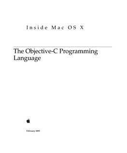 The Objective-C Programming Language