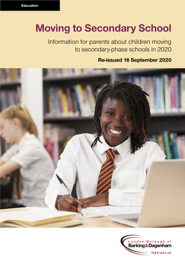 Moving to Secondary School in 2020’ Admission E-Booklet