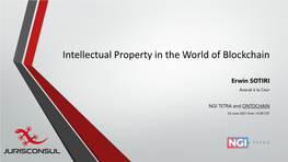Intellectual Property in the World of Blockchain